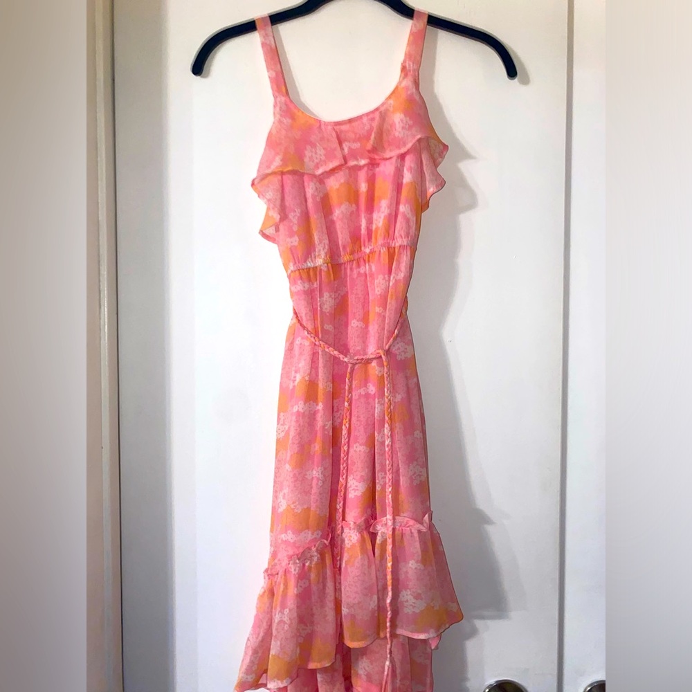 Beautiful pink floral summer dress
